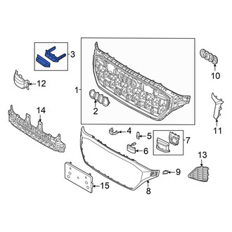 Audi OE - Front Upper Grille Molding