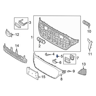 Audi OE - Front Left Lower Grille Molding
