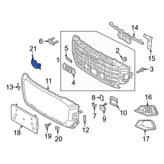 Audi OE - Front Center Grille Molding