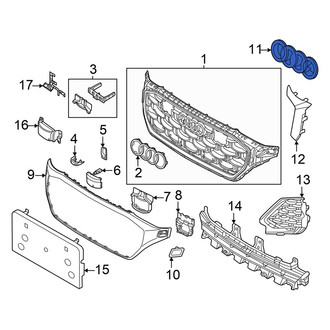 Audi OE - Grille Emblem Bracket