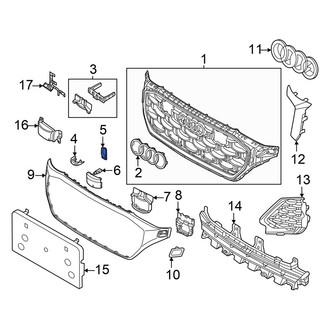 Audi OE - Front Grille Molding