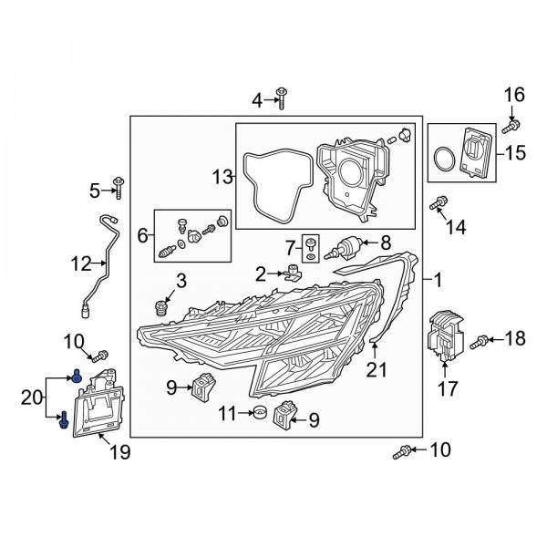 Headlight Hardware Kit