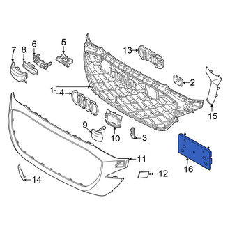 Audi OE - Front License Plate Bracket