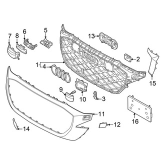 Audi OE - Front Bumper & Grille - Grille & Components (Base)