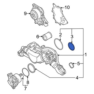 Audi OE - Engine Coolant Outlet O-Ring