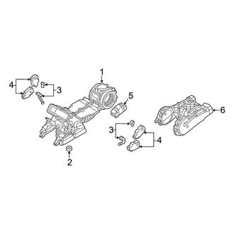 Audi OE - Air Conditioner & Heater - Rear Evaporator (A/C System, Code: KH5, 9AU, 9AE)