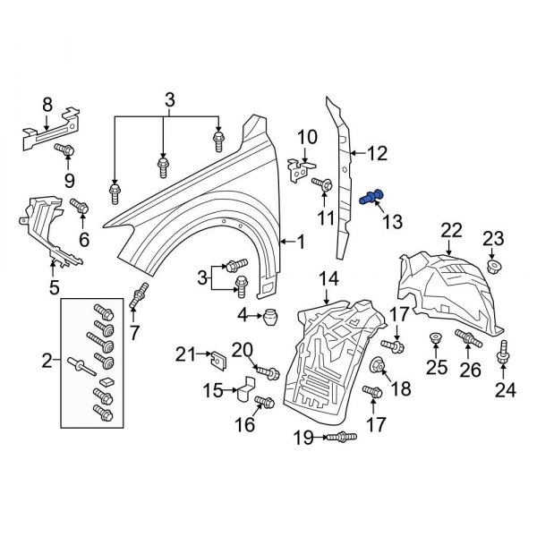 Fender Filler Panel Clip