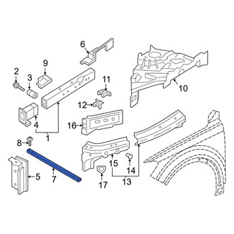 Audi OE - Front Radiator Support Tie Bar