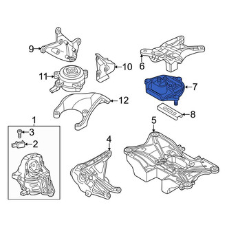 Audi OE - Rear Automatic Transmission Mount Bracket