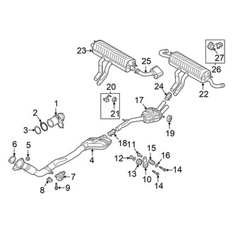Audi OE - Exhaust System - Exhaust Components
