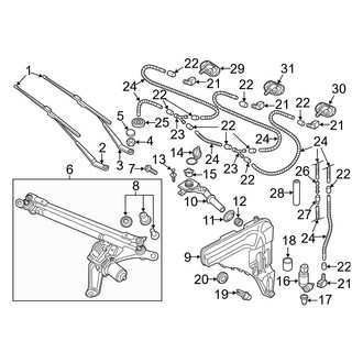 Audi OE - Windshield - Wiper & Washer Components