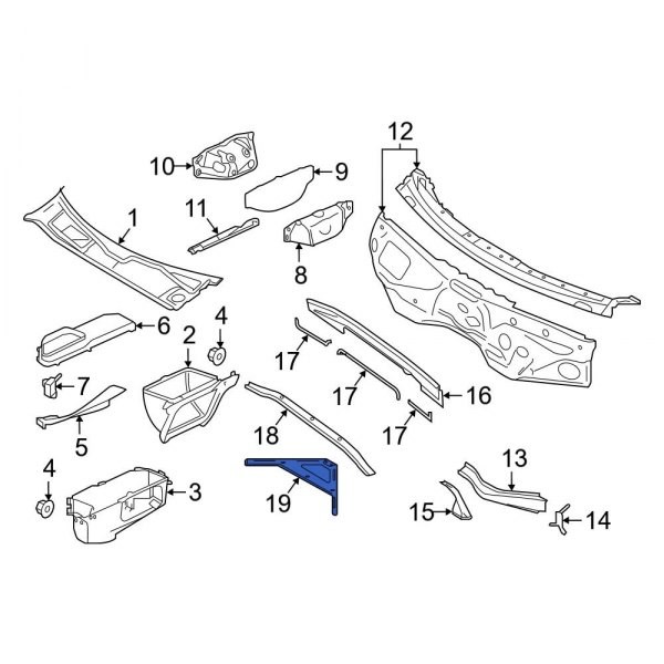 Cowl Reinforcement Bracket