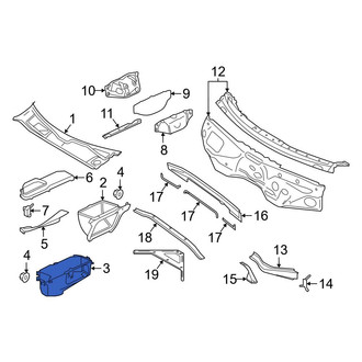 Audi OE - Right Cabin Air Intake Duct