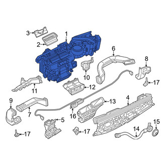Audi OE - Front HVAC Unit Case Assembly