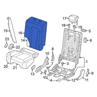Audi OE - Rear Right Seat Back Cushion Cover