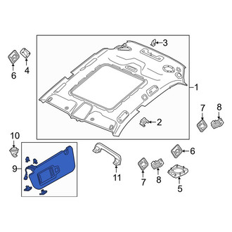 Audi OE - Left Sun Visor