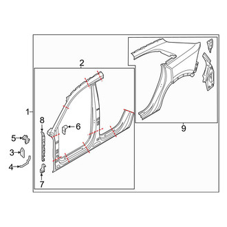 Audi OE - Pillars, Rocker & Floor - Uniside