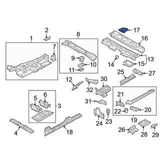 Audi OE - Trunk Floor Access Cover