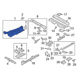 Audi OE - Front Center Floor Pan