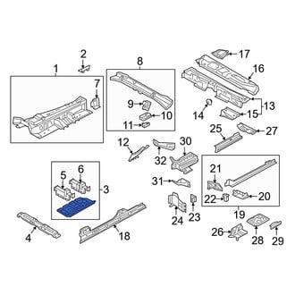 Audi OE - Center Floor Pan