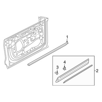 Audi OE - Front Door - Exterior Trim