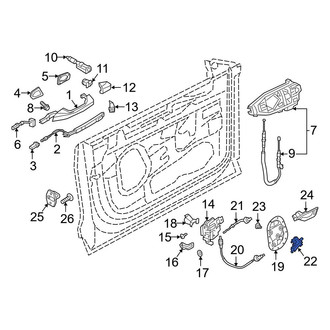 Audi OE - Rear Right Door Lock Actuator Motor