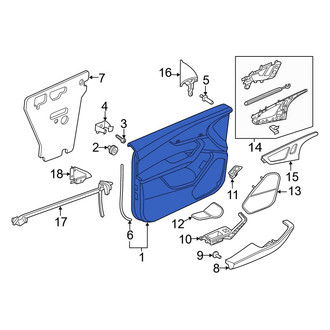 Audi OE - Front Left Inner Door Interior Trim Panel