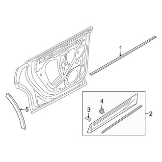 Audi OE - Rear Door - Exterior Trim