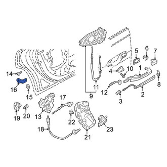 Audi OE - Door Latch Gasket