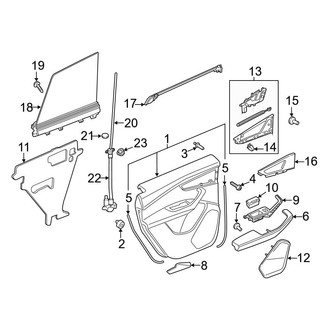 Audi OE - Rear Door - Interior Trim (Door Panels & Covers)
