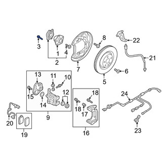 Audi OE - Wheel Bearing Bolt