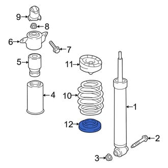 Audi OE - Rear Lower Coil Spring Insulator