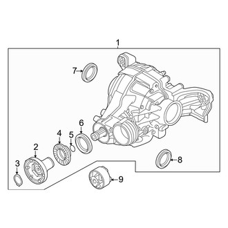 Audi OE - Rear Suspension - Axle & Differential (W/O Torque Vectoring), (Premium Plus / Prestige)