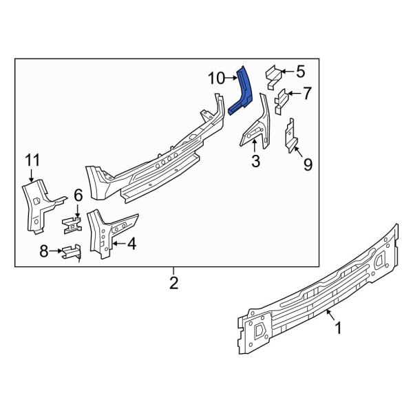 Rear Body Panel Filler Panel