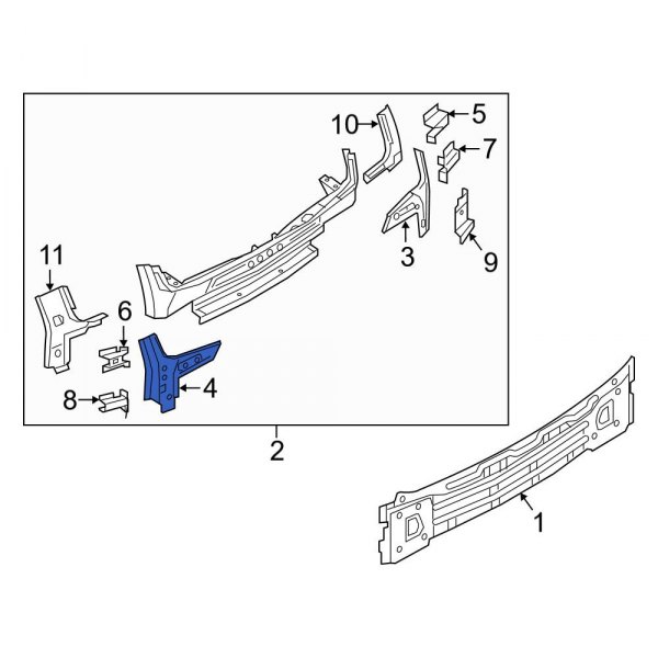 Rear Body Panel Filler Panel