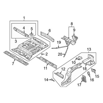 Audi OE - Rear Body & Floor - Floor