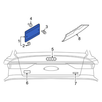 Audi OE - Front License Plate Bracket