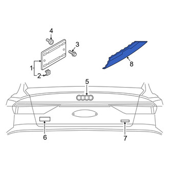 Audi OE - Rear Liftgate Finish Panel