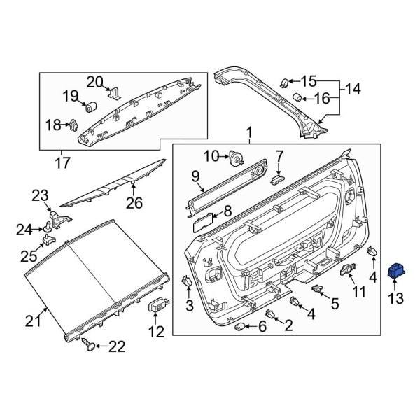 Liftgate Latch Release Switch