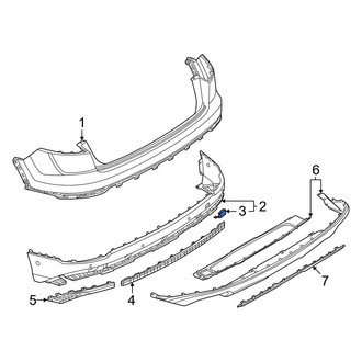 Audi OE - Rear Tow Eye Cap