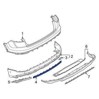 Audi OE - Rear Left Bumper Trim