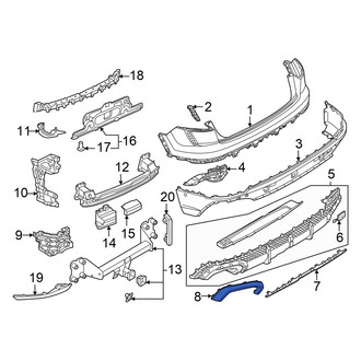 Audi OE - Rear Left Bumper Trim