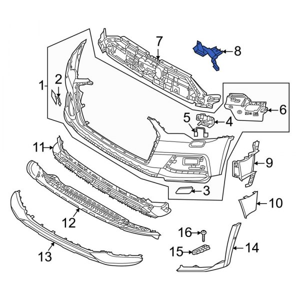 Grille Reinforcement Bracket