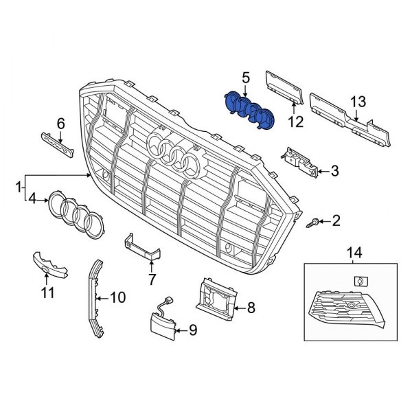 Grille Emblem Bracket