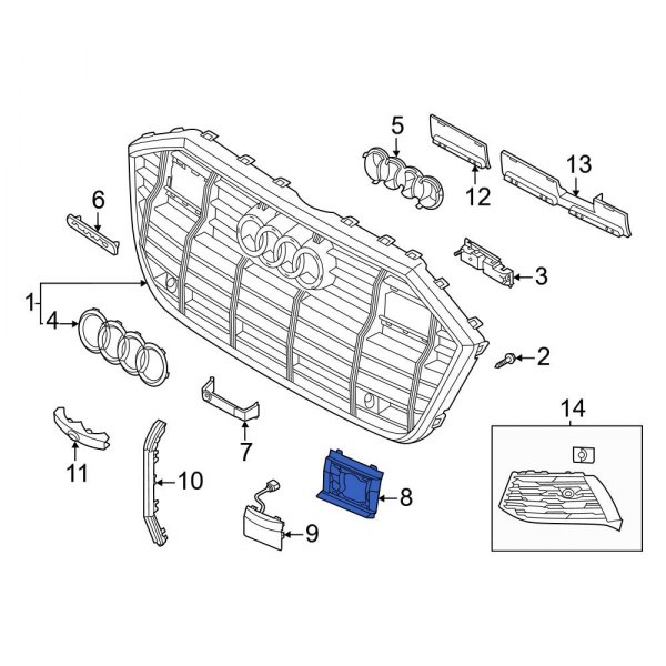 Grille Molding Bracket