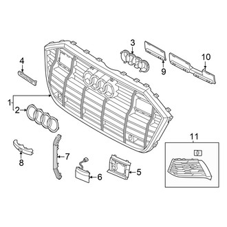 Audi OE - Front Bumper & Grille - Grille & Components