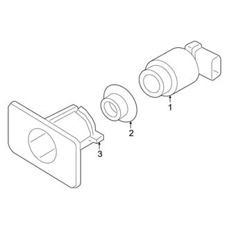 Audi OE - Front Bumper & Grille - Electrical Components (Park Sensors Components)
