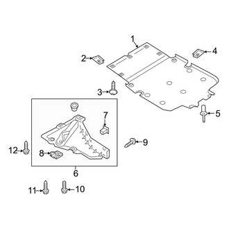 Audi OE - Radiator Support - Splash Shields (Wagon)