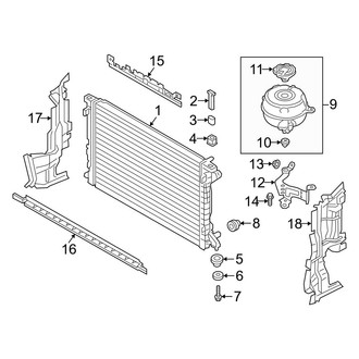 Audi OE - Cooling - Radiator & Components (Main)