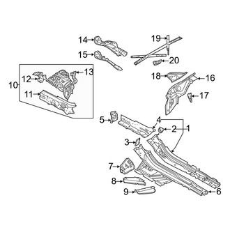 Audi OE - Fender - Structural Components & Rails